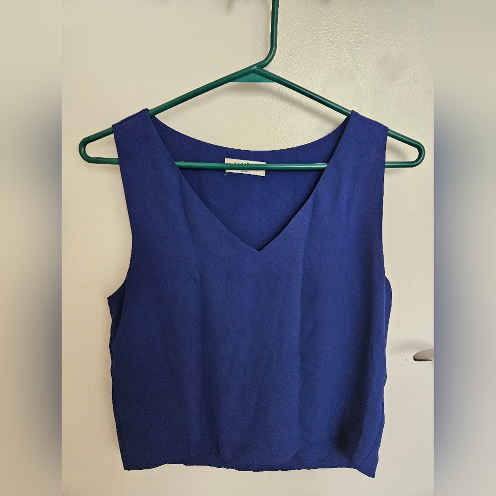 NWOT Babaton Murphy Blouse, Blue, Size XS